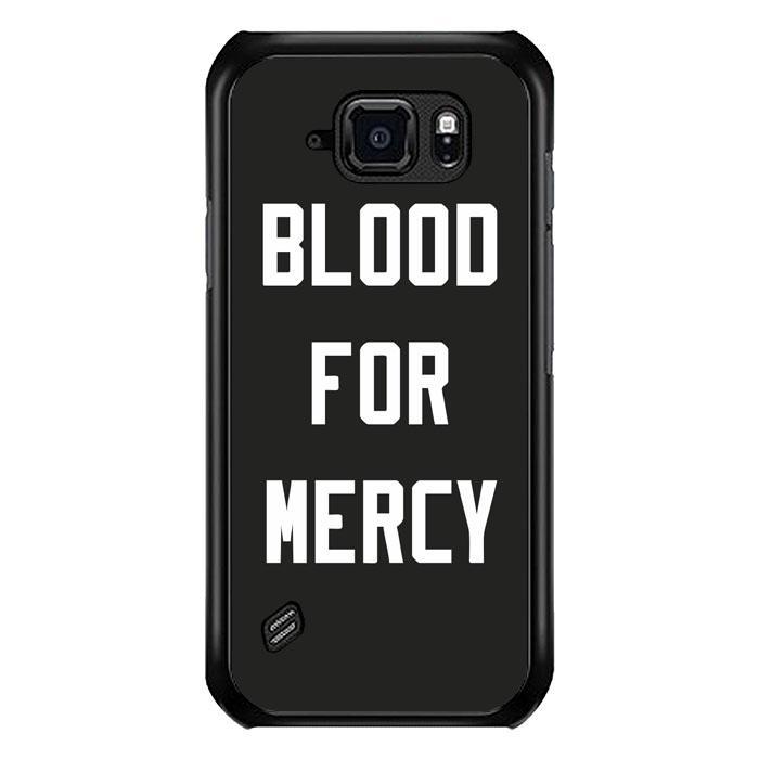 coque custodia cover fundas hoesjes j3 J5 J6 s20 s10 s9 s8 s7 s6 s5 plus edge B13005 BLOOD FOR MERCY BLACK J0316 Samsung Galaxy S6 Active Case