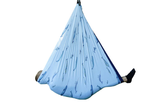 360° Rotation Sensory Swing Livego Color: Pink/Gray