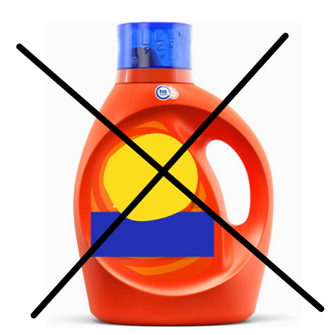 plastic laundry detergent bottle