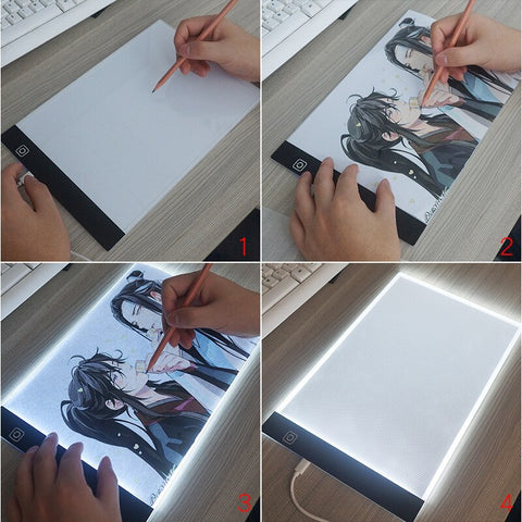 Como Usar o Caderno Led Para Desenho | Drawing Light Disponível em: www.descontara.com