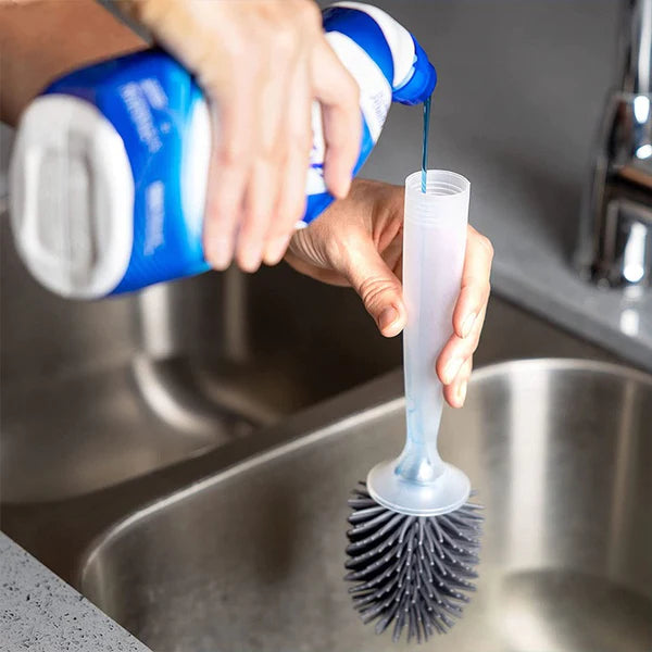 Escova de Limpeza para Vaso com Dispensador Integrado