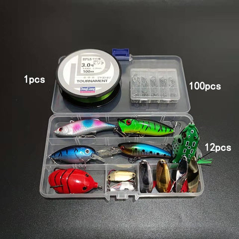 Kit Profissional de Pescaria com 165 Peças