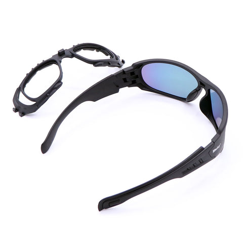 Óculos Para Motociclista Com Adaptação Para Lentes de Grau Dia e Noite | 4 Lentes