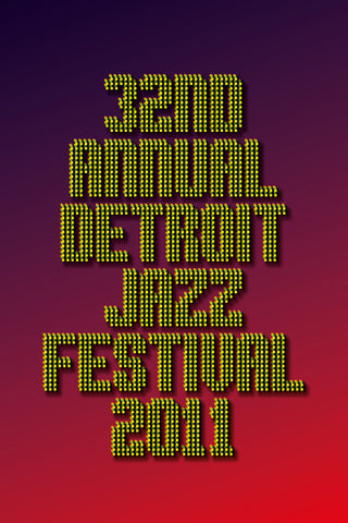 Detroit Jazz Festival poster by Anvita Jain