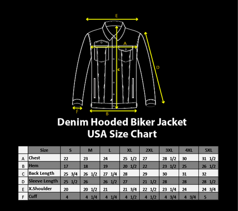 Universal size chart