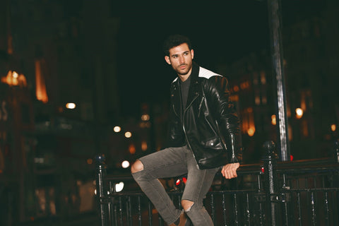 quilted leather jacket