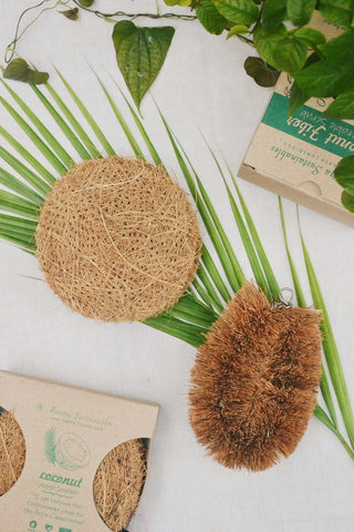 Down to Earth Mini Natural Body Brush w/ Coir Fiber