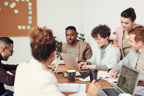 A Group of People in the Tech Industry Working Together