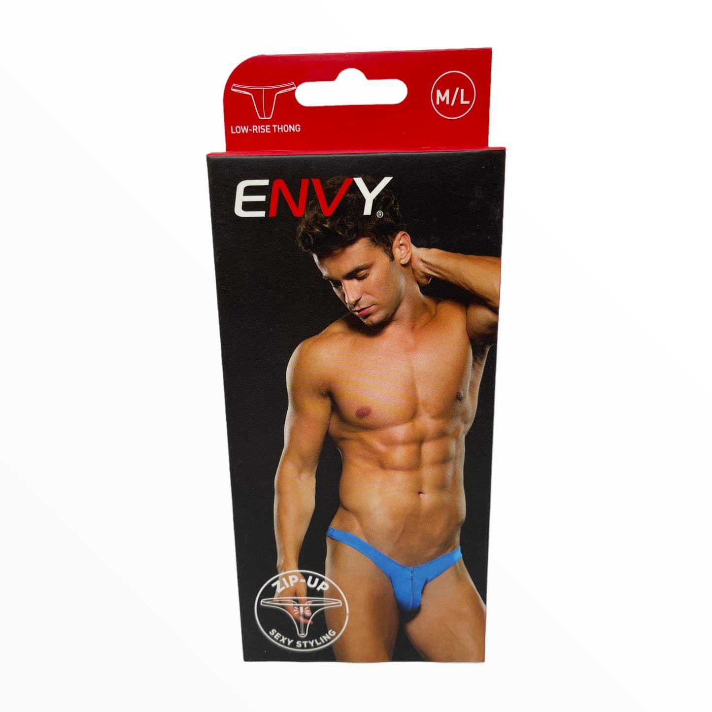 Shop Dusty's-Men's Low Rise Zip Thong - Blue-Men's Underwear-Envy Menswear-