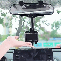 360° Car Phone Holder Rotatable And Retractable Rearview Mirror Mount  Universal – Auto Heaven USA
