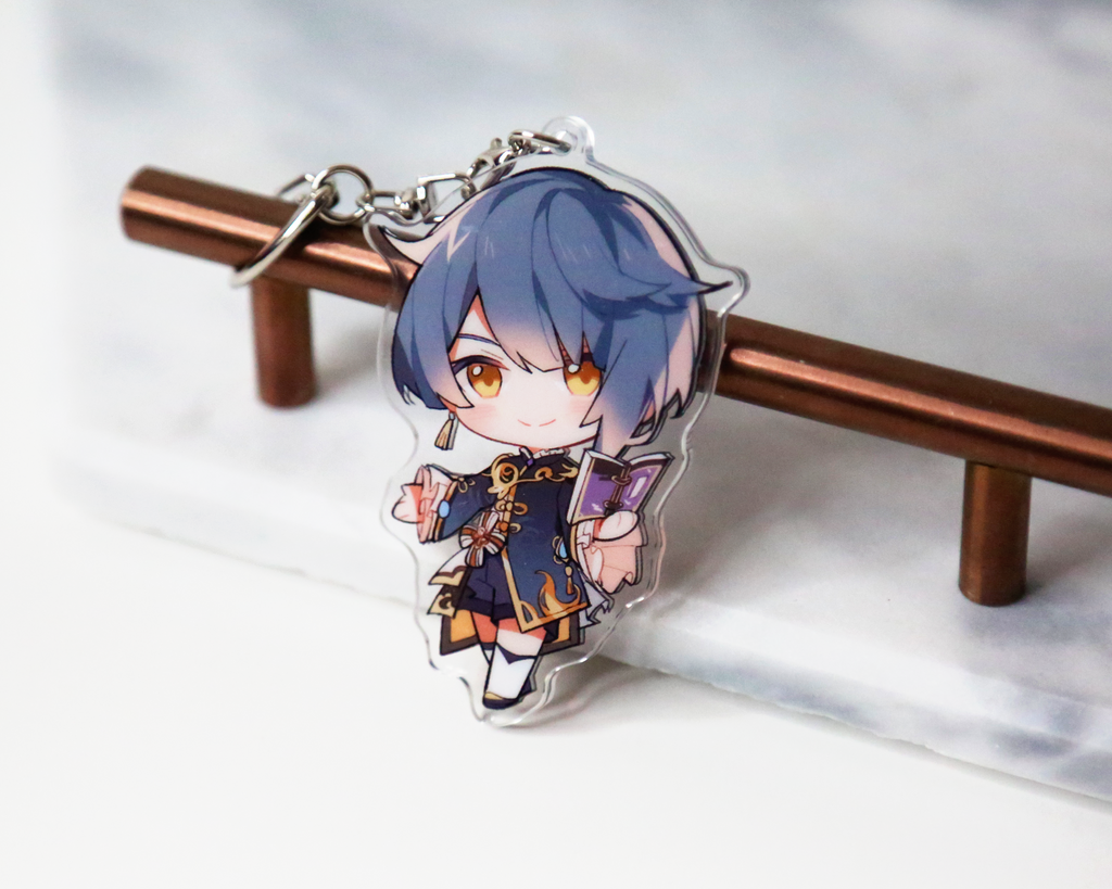 Xingqiu Keychain - Genshin Impact Arcylic Charms – Yui's Gifts