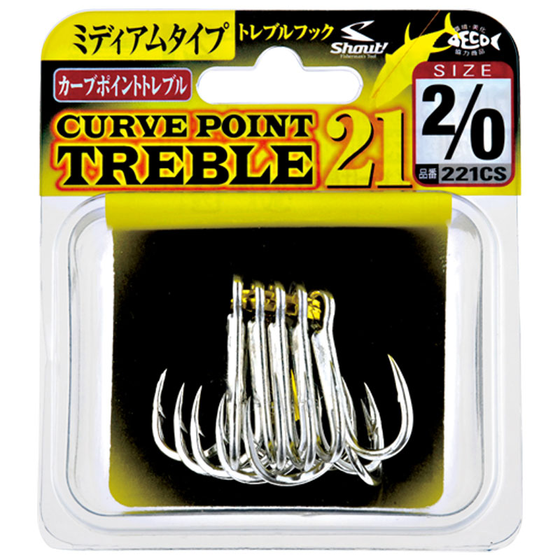 Shout! Straight Point Treble Hook 23 - 223SS 6