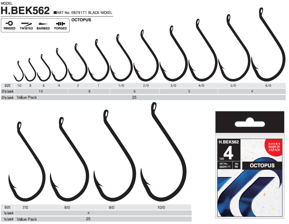 Hayabusa H.BEK562 Beak Hooks – Anglerpower Fishing Tackle