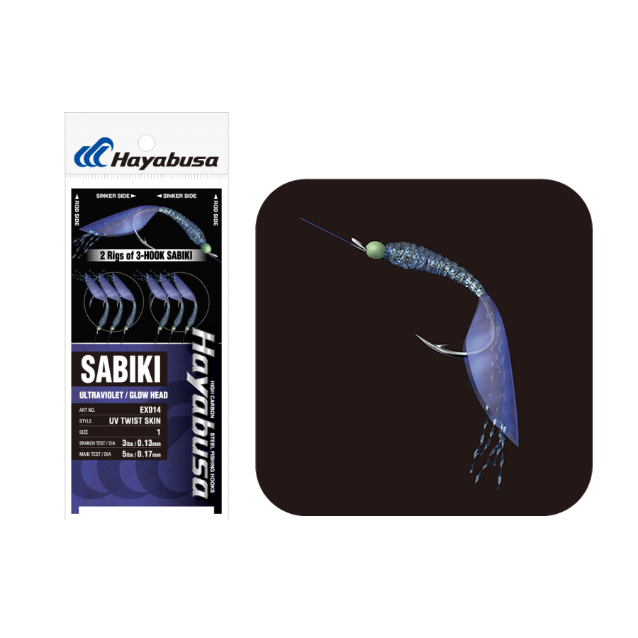 Hayabusa Sabiki EX016 Glowing Plankton (2 Rigs/Pack) – Anglerpower Fishing  Tackle