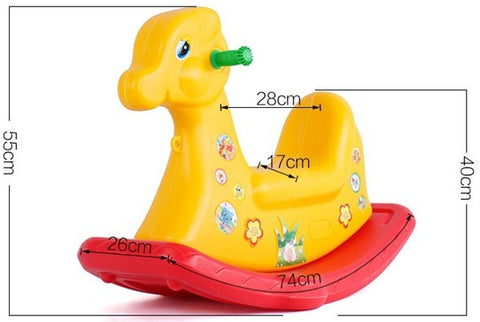 Plastic rocking horse toy