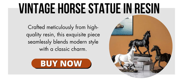 Vintage-horse-statue-in-resin