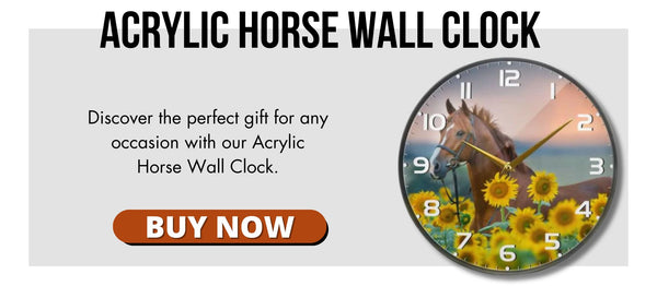 acrylic-horse-wall-clock