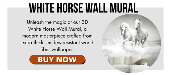 white-horse-wall-mural