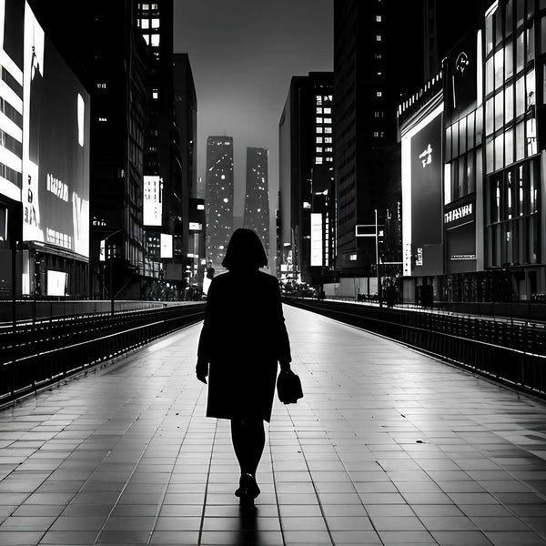 A woman in distress, with a safety plan in her hand