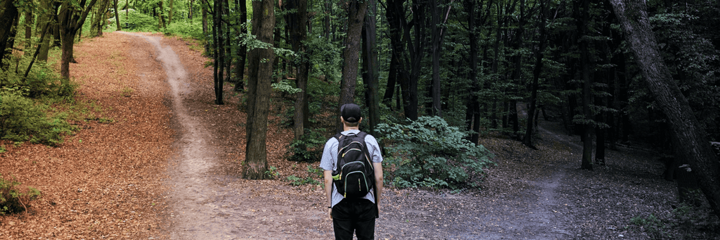 man looking for the right path to financial independence