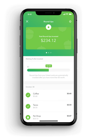 Acorns app screenshot