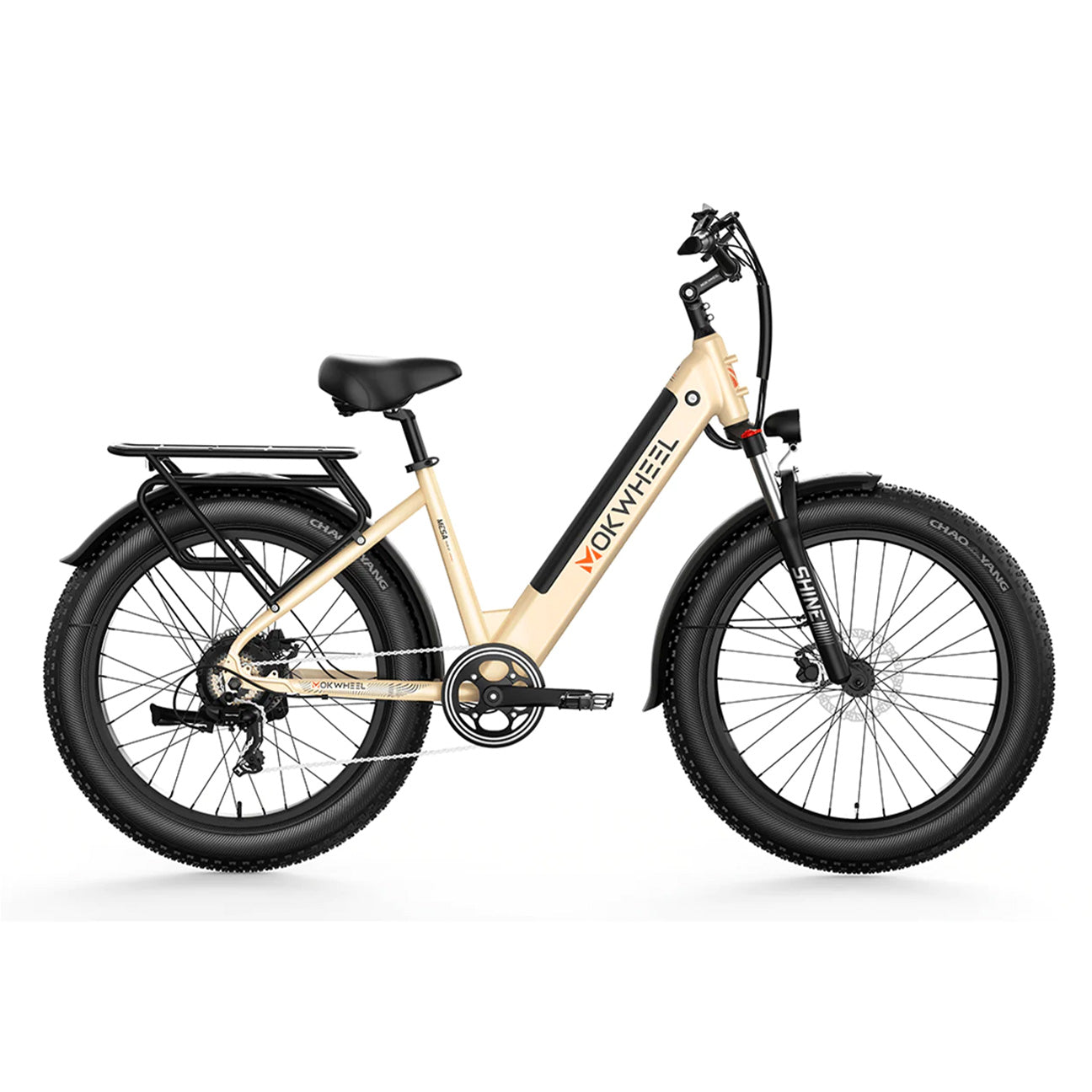 Mokwheel Mesa Plus ST 26" x 4" Fat Tire Ebike 750 watt 48V16AH Samsung