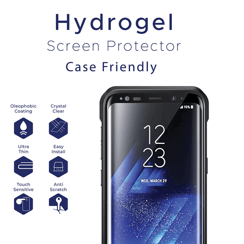 is hydrogel screen protector case friendly