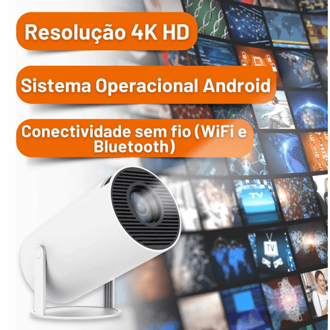 Projetor Hy300 Wifi HD 200ansi Bializ