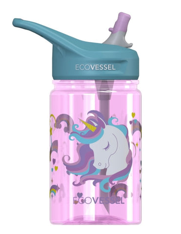 Ecovessel 12oz Frost Insulated Stainless Steel Kids' Unicorn Water