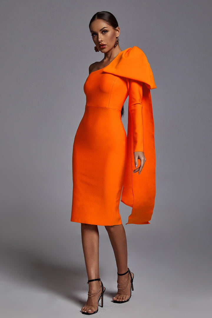Orange Bandage Dress | Party Dress | Cocktail Dress – Bellabarnett