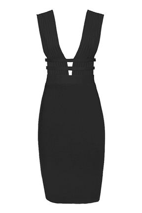 Black Midi Dress | Bandage Dress | Evening Dress – Bellabarnett