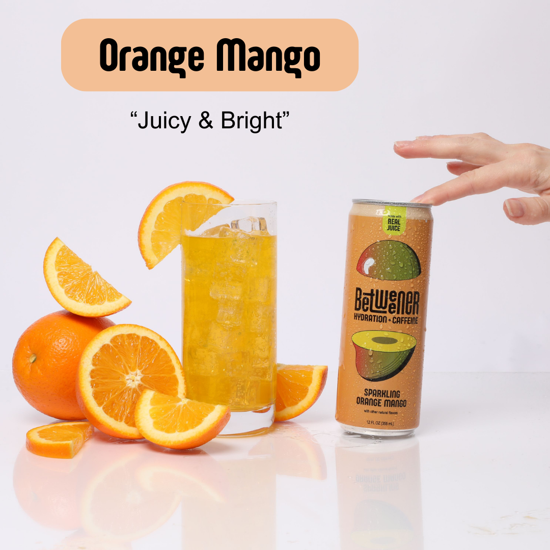 Betweener Hydration + Caffeine Orange Mango 12-Pack