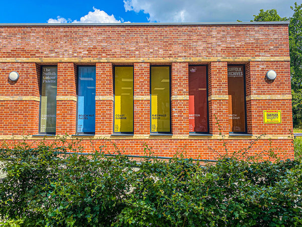 The Suffolk Colour Palette on The Hold building, Ipswich