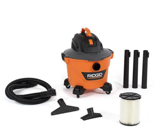 16 Gallon 5.0-Peak HP NXT Wet/Dry Shop Vacuum with Filter, Hose and  Accessories