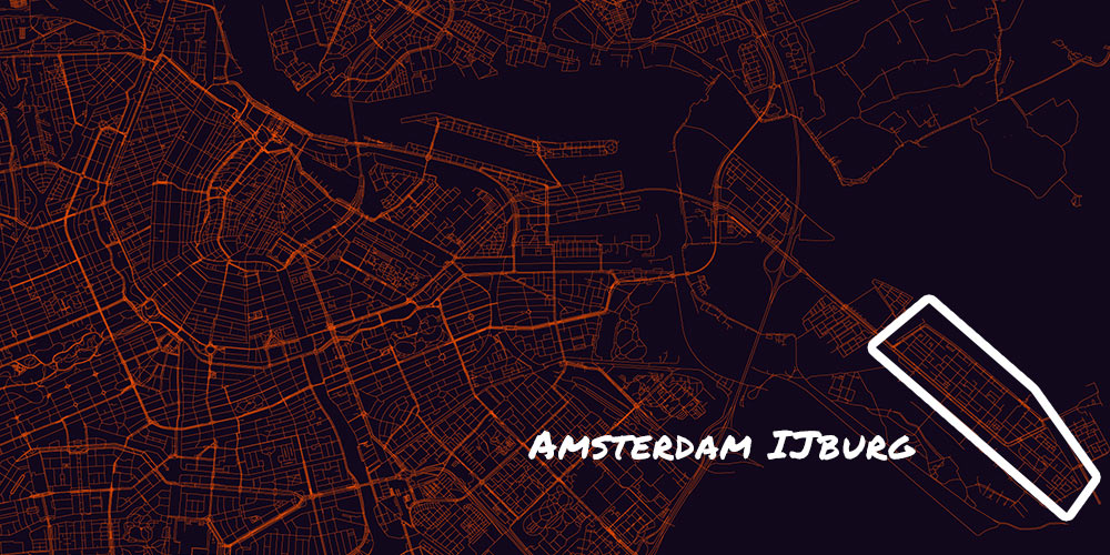 Amsterdam IJburg Highlighted on Map