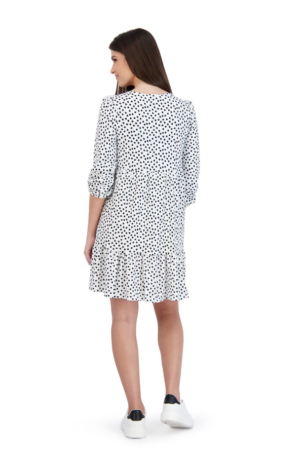 Dotted Tiered Dress - Dresses