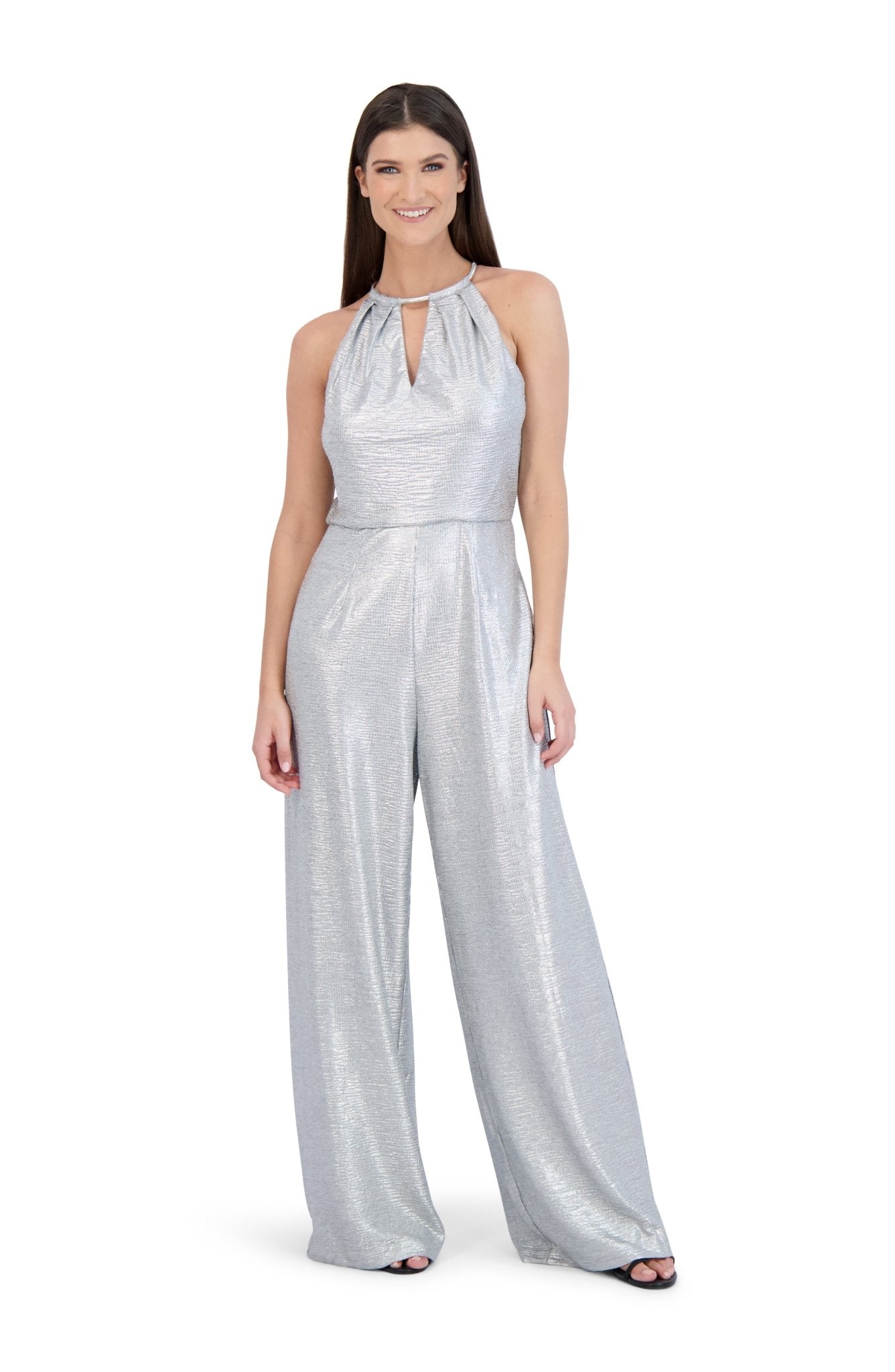 Mame Floral Jacquard Sleeveless Jumpsuit - www.perucho.gob.ec