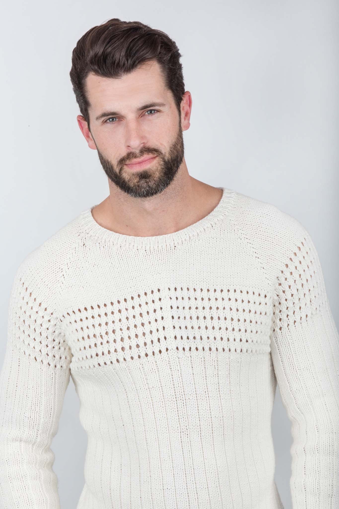 Doug Eyelet Sweater – James Cox Knits