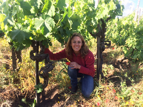 Anna Martens of Vino di Anna in her Sicilian vineyard