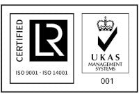 UKAS Management system ISO 9001 - ISO 14001 Certificate