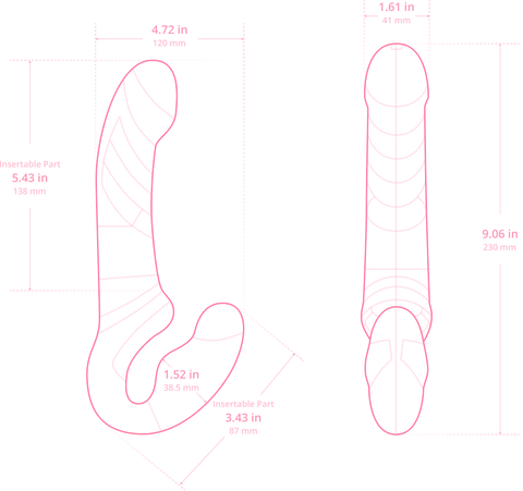 Arnés Vibrador Lovense Lapis - La Maleta Rosada Juguete Lésbico