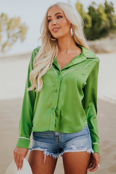 Lush | Long Cute Lime Shirts 27 Page & 3/4 Boutique Online | Sleeve