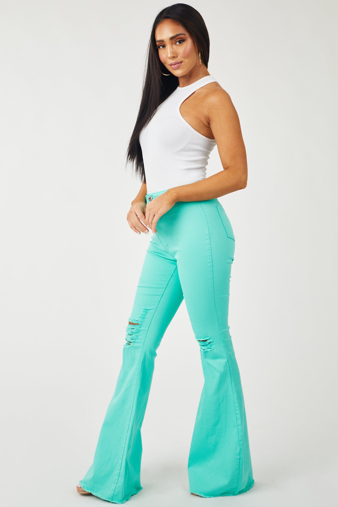 JC & JQ Bella Ruby Super Stretch Flare Jeans