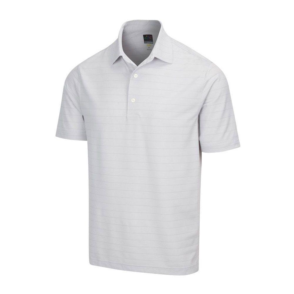 Greg Norman Men's Stripe Stretch Polo - Grey In India | golfedge  | India’s Favourite Online Golf Store | golfedgeindia.com