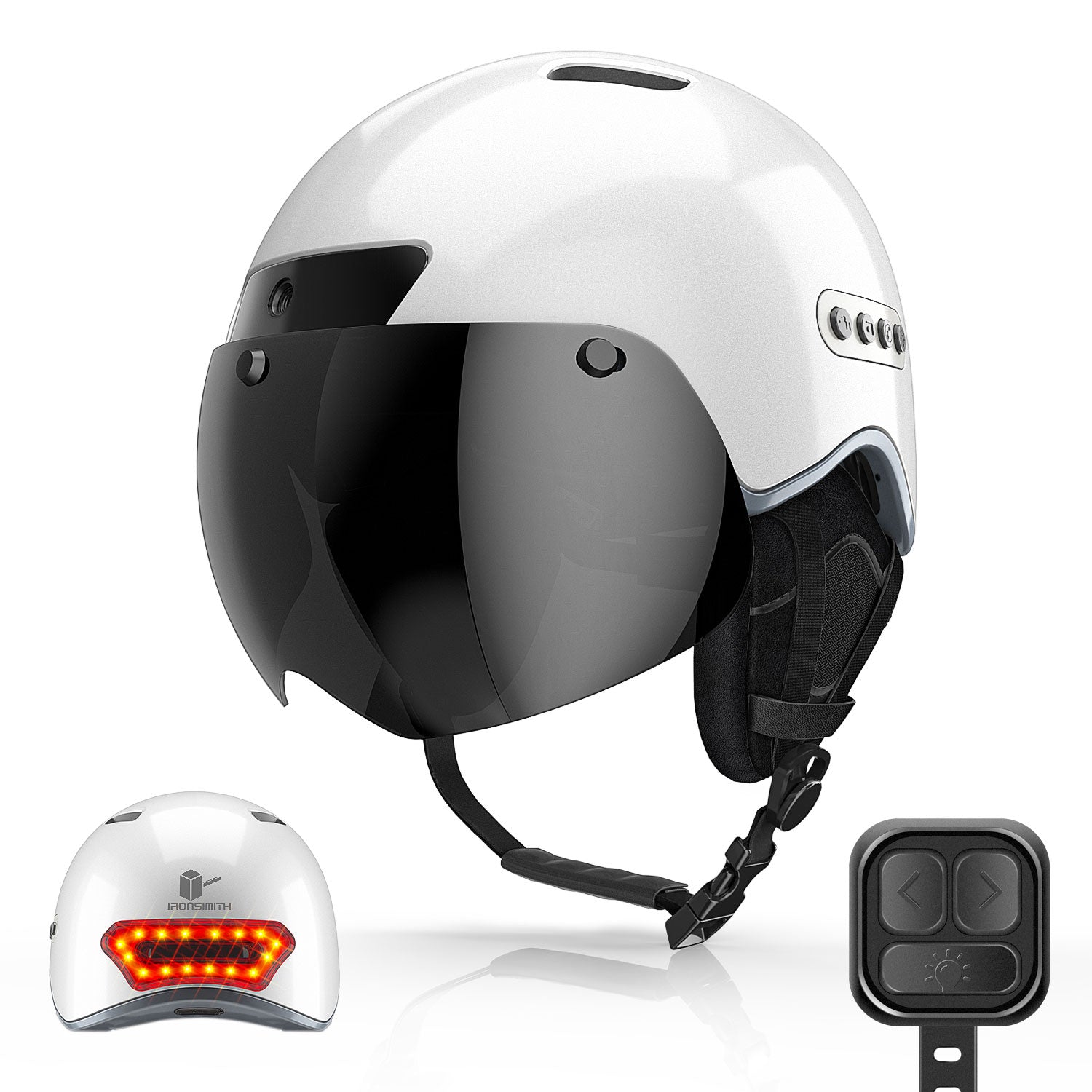 cycling helmet with headphones