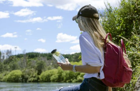 reusable bottle of water