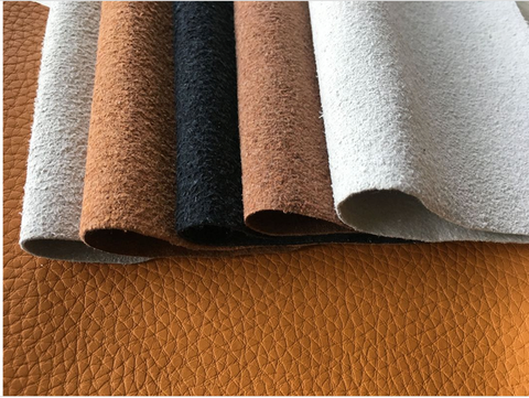 plastic leather in neutral color