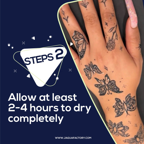 Allow at least 2-4 hours for the Jagua Gel to dry completely