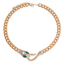 Load image into Gallery viewer, Gold Designer Snake Chain Necklace
