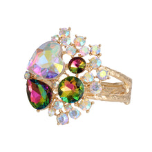 Load image into Gallery viewer, A Full Heart Aurora Borealis Crystal Cuff
